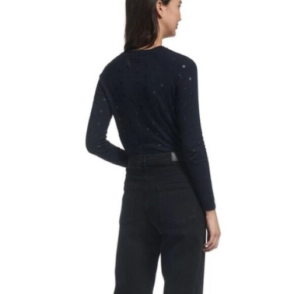 WHISTLES Star printed crew neck sweater - Picture 2 of 5